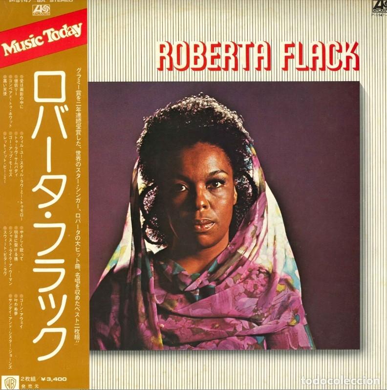 Discos de vinilo: ROBERTA FLACK 1974 - 2 LPs RARA COMPLETA SUPER 1&ordf; EDT SOLO EDIC JAPAN + INSERT + OBI EXC