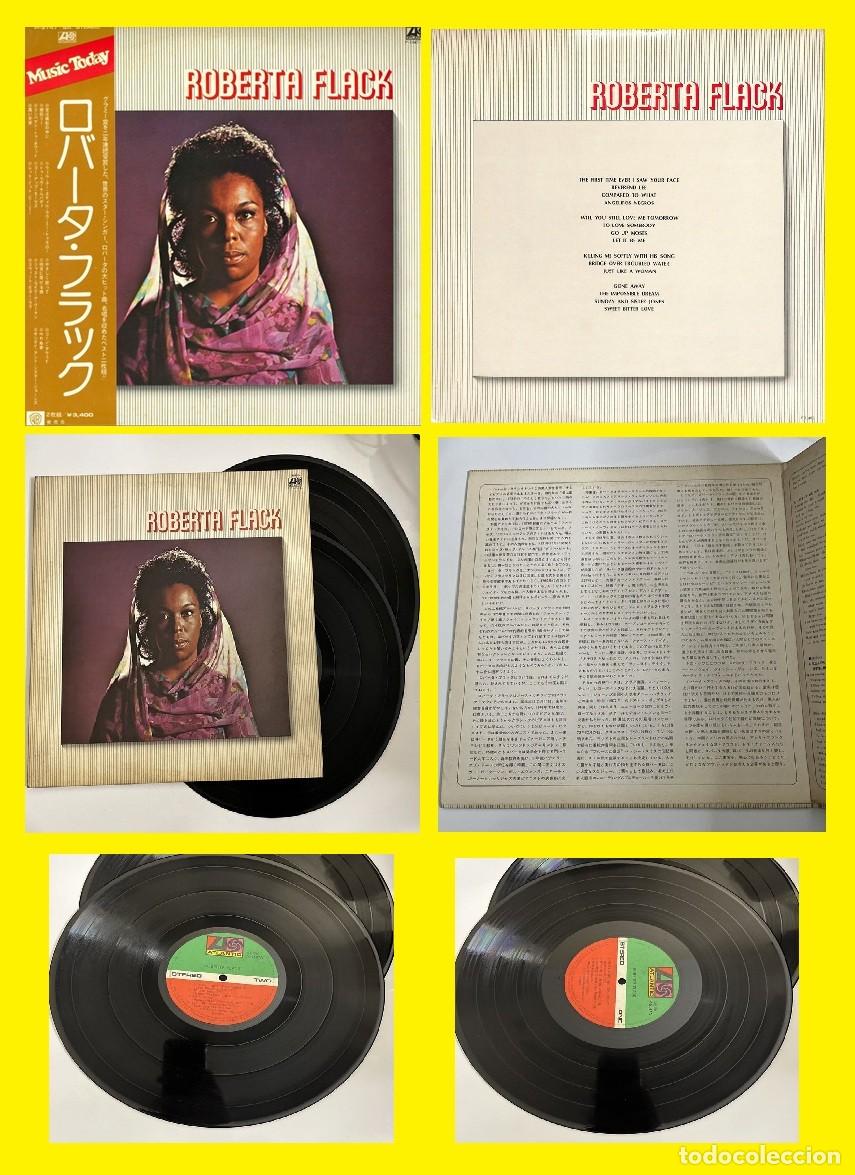 Discos de vinilo: ROBERTA FLACK 1974 - 2 LPs RARA COMPLETA SUPER 1&ordf; EDT SOLO EDIC JAPAN + INSERT + OBI EXC