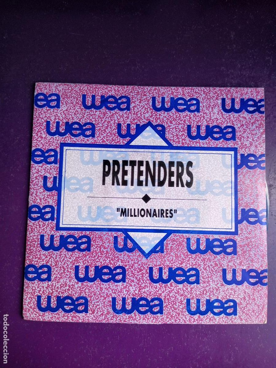 Discos de vinilo: Pretenders &ndash; Millionaires - Sg WEA 1990 - ROCK 80'S 90'S