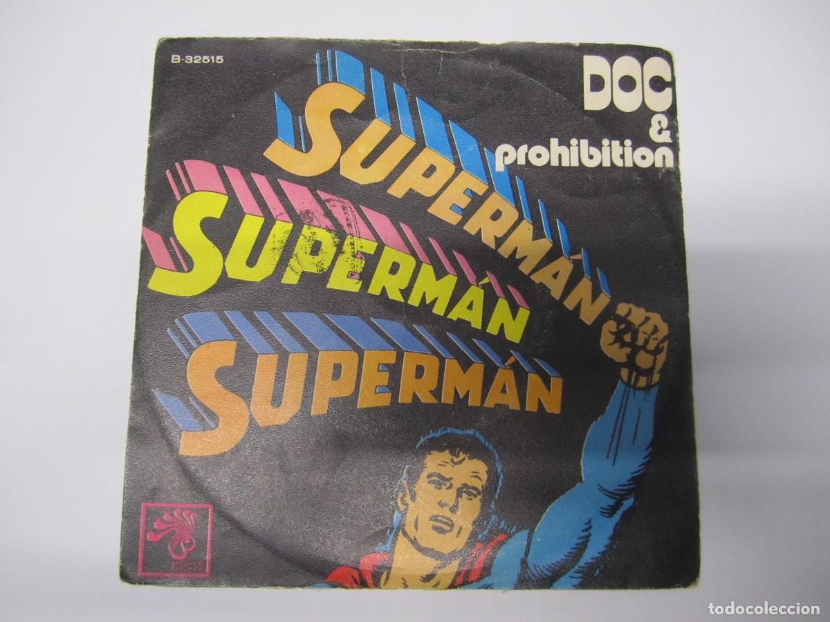 Discos de vinilo: disco vinilo single doc & prohibition superman - Foto 1