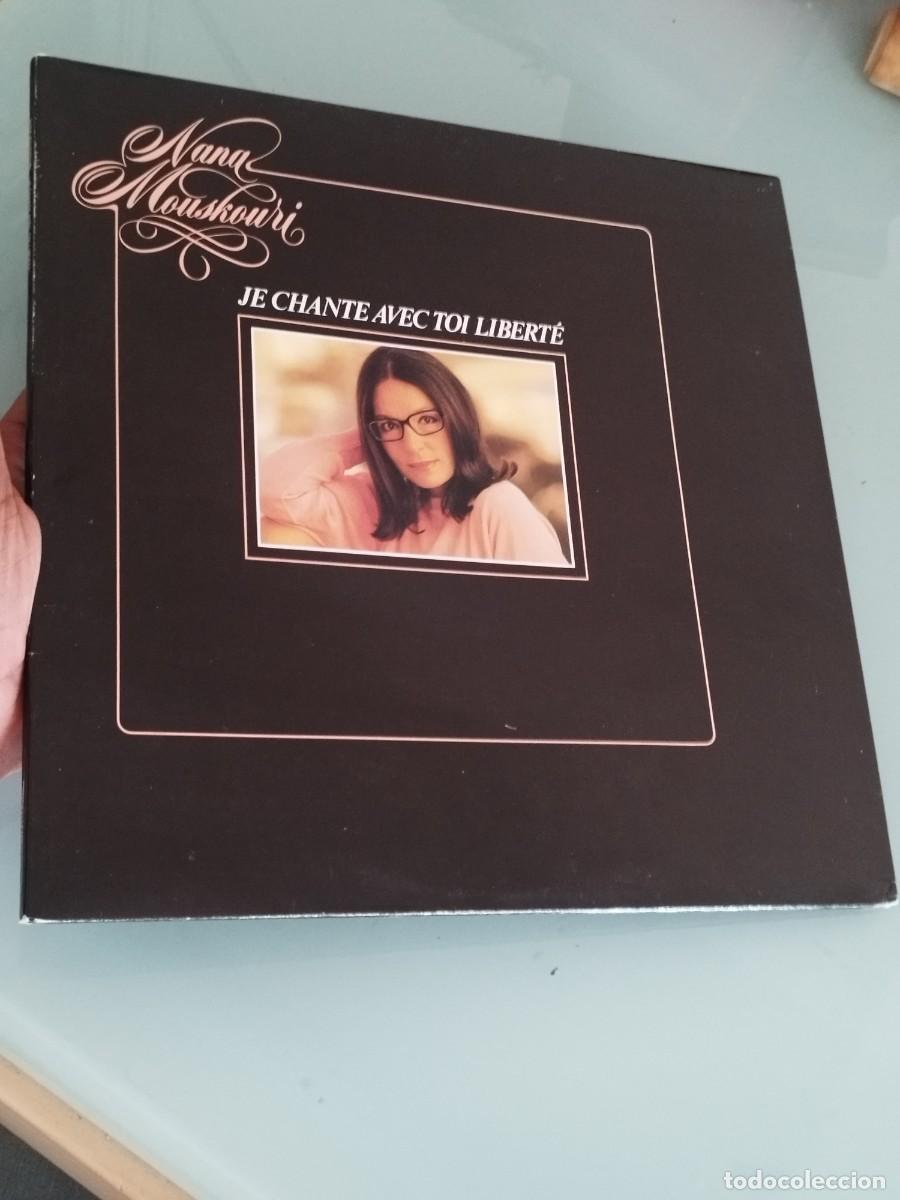 Discos de vinilo: Nana Mouskouri &ndash; Je Chante Avec Toi Libert&eacute;. Vinilo Lp en muy buen estado.
