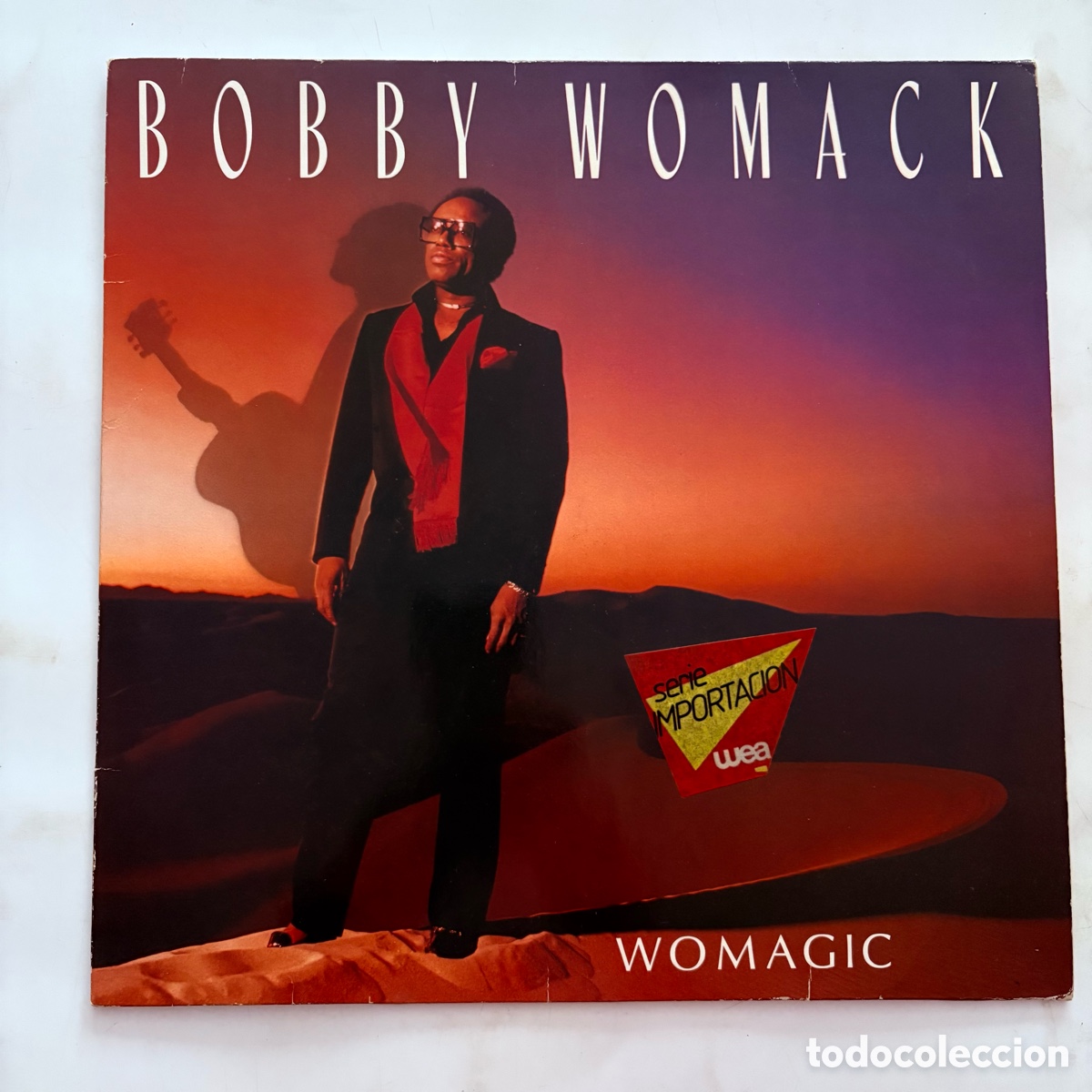 Discos de vinilo: lp Bobby Womack &lrm;&ndash; Womagic edicion espa&ntilde;ola de 1986