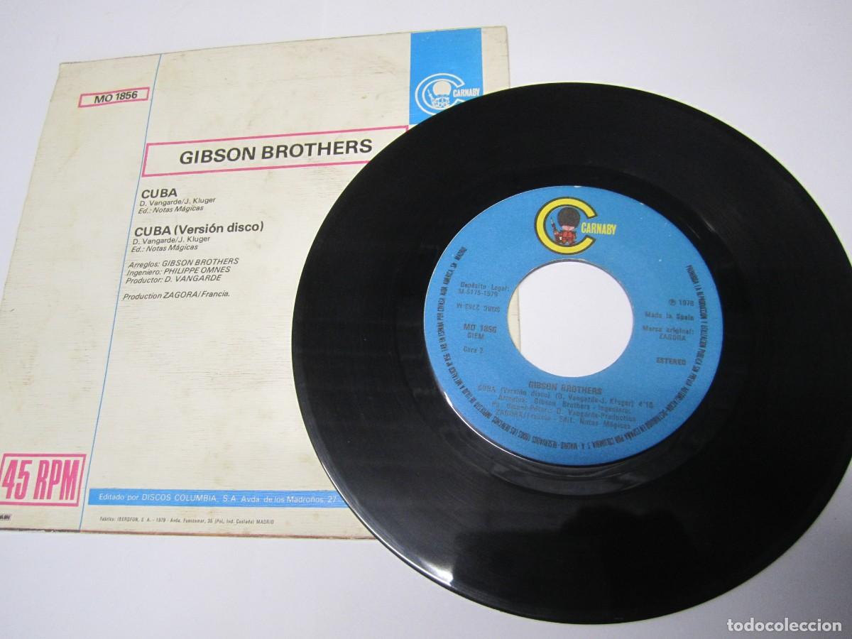 Discos de vinilo: disco vinilo single gibson brothers cuba - Foto 2