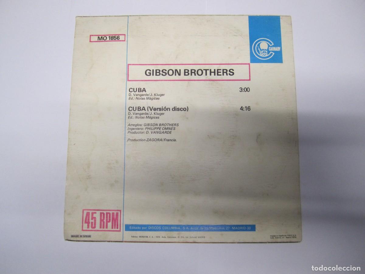 Discos de vinilo: disco vinilo single gibson brothers cuba - Foto 3