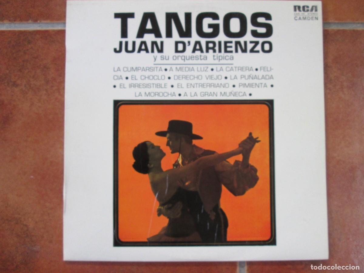 Discos de vinilo: JUAN D&acute;ARIENZO Y SU ORQUESTA T&Iacute;PICA - Tangos. LP, re-ed espa&ntilde;ola 12&rdquo; 1969. Magn&iacute;fico estado VG+/NM