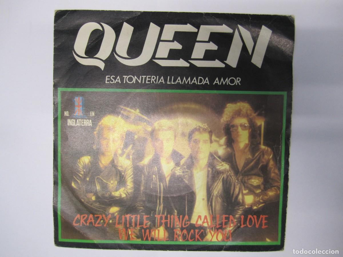 Discos de vinilo: disco vinilo single queen esa tonteria llamada amor