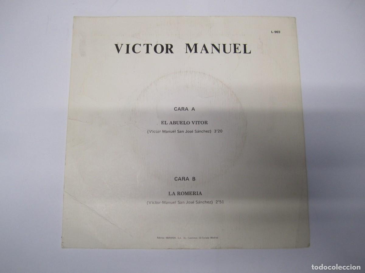 Discos de vinilo: disco vinilo single el abuelo vitor - Foto 3
