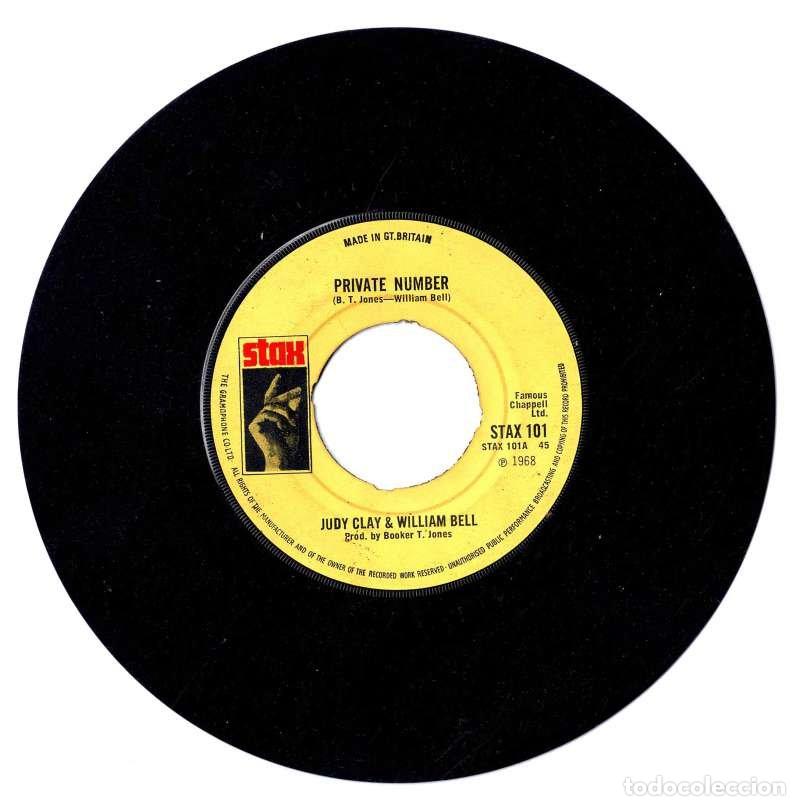 Discos de vinilo: Judy Clay & William Bell - Private Number. Single (s&oacute;lo vinilo)