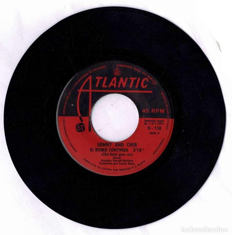 Discos de vinilo: Sonny and Cher - El ritmo contin&uacute;a. Single (s&oacute;lo vinilo) - Foto 1