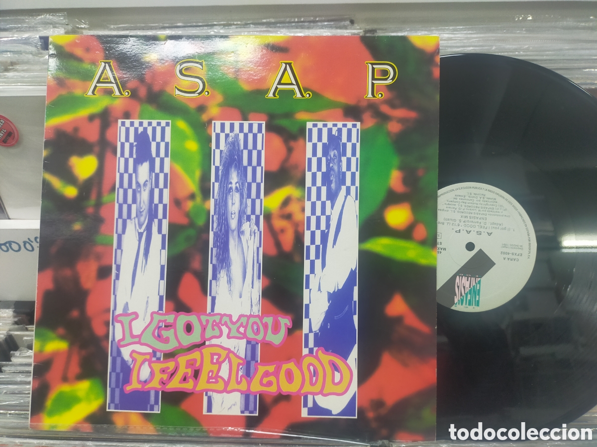 Discos de vinilo: A.s.a.p. maxi i feel good 1991