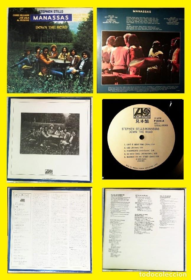 Discos de vinilo: MANASSAS, stephen stills / DOWN THE ROAD 73 RARE 1&ordf; EDIT JAPAN PROMOCIONAL + 2 INSERTOS, EXC