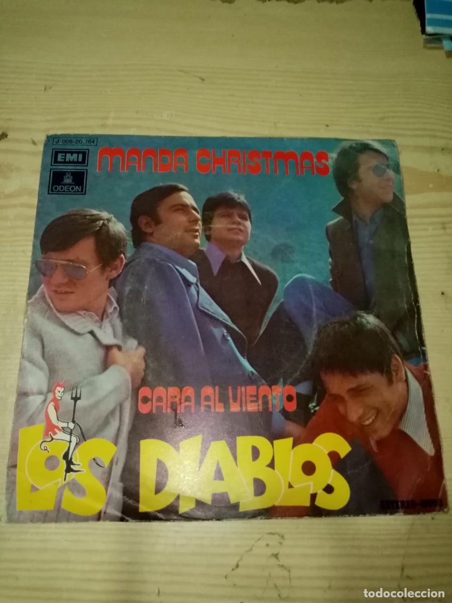 Discos de vinilo: LOS DIABLOS CARA AL VIENTO. MANDA CHRISTMAS. C2V