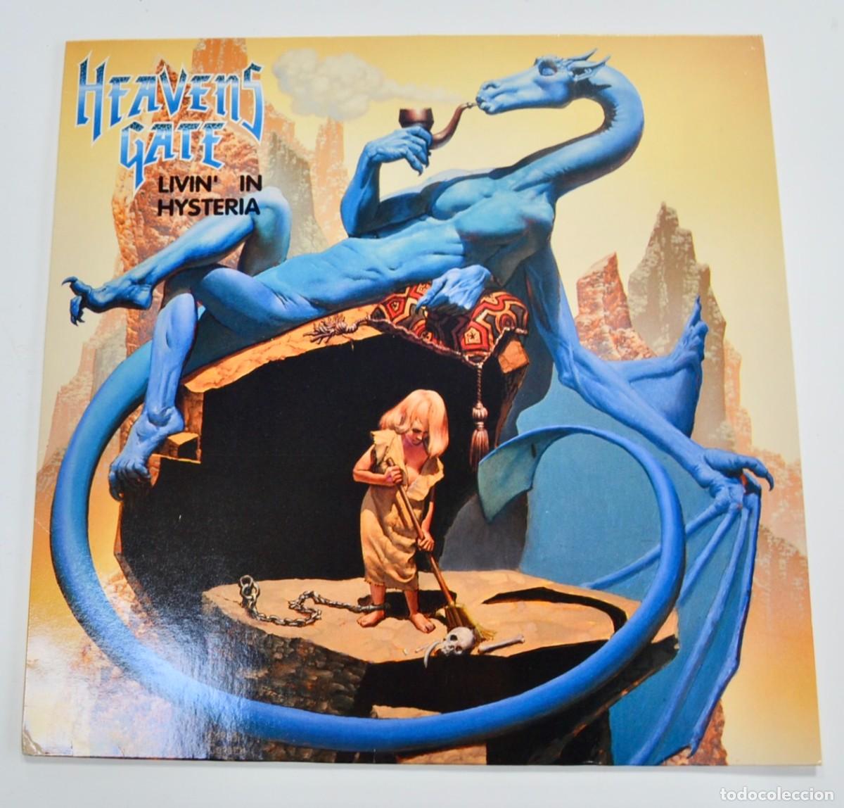 Discos de vinilo: Heavens Gate. &rdquo;Livin&acute;in Hysteria&rdquo;. 1 Lp. Limb Music Products (LMP). Alemania, 1991. Muy buen estado