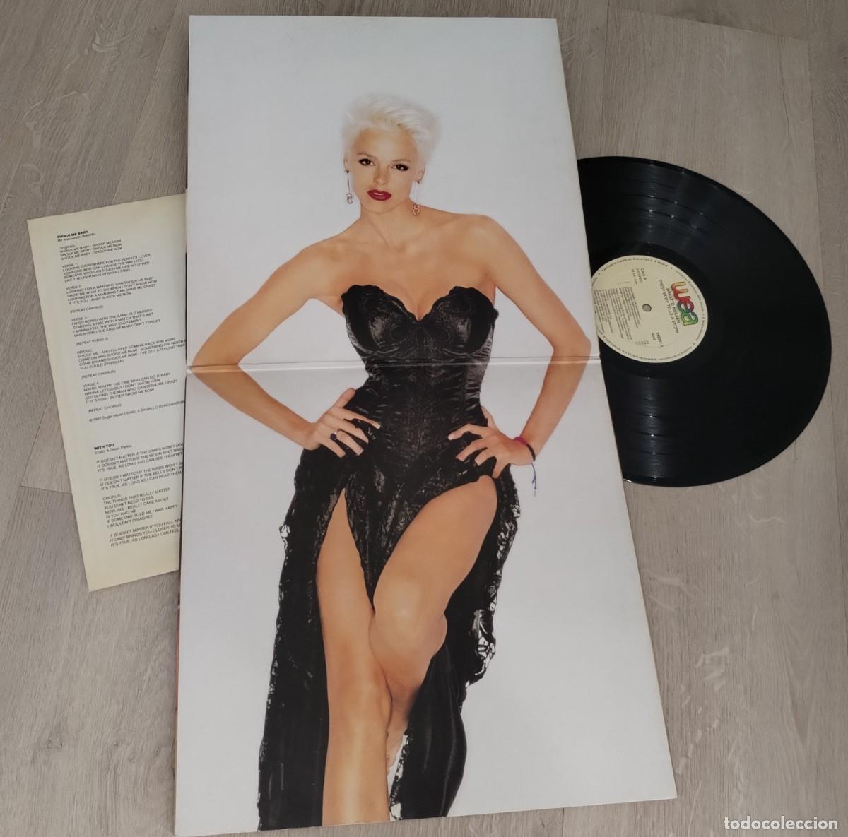 Discos de vinilo: BRIGITTE NIELSEN - EVERY BODY TELLS A STORY ..LP DE WEA ..CON ENCARTE - 1988 - GATEFOLD -10 TEMAS