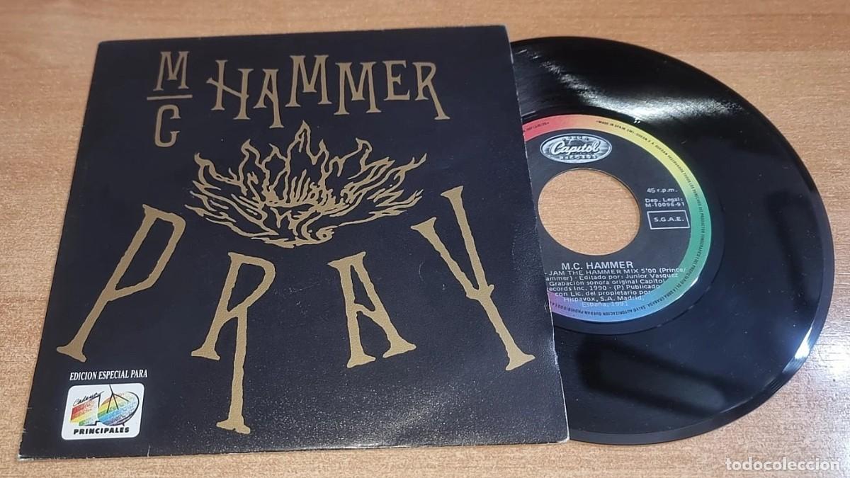 Discos de vinilo: MC HAMMER Pray Jam The Hammer Mix 7&rdquo; SINGLE VINILO PROMO 40 PRINCIPALES 1991 PRINCE 2 TEMAS