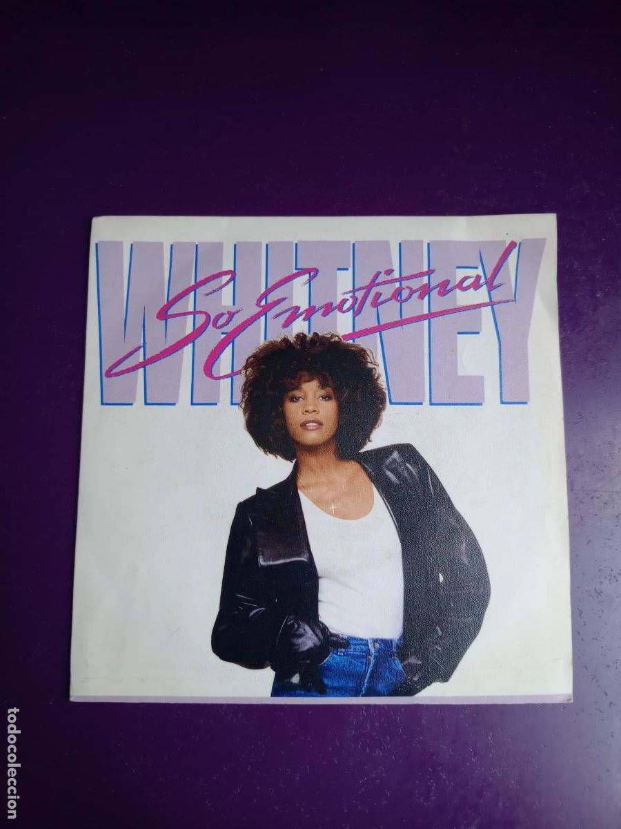 Discos de vinilo: Whitney HOUSTON &ndash; So Emotional - Sg ARISTA 1987 - POP DISCO 80'S CLASICO - MUY POCO USO