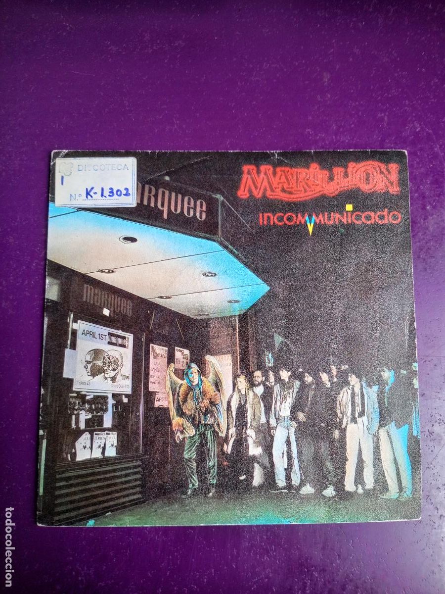 Discos de vinilo: Marillion &ndash; Incommunicado - Sg EMI 1987 PROMO - HARD ROCK SINFONICO