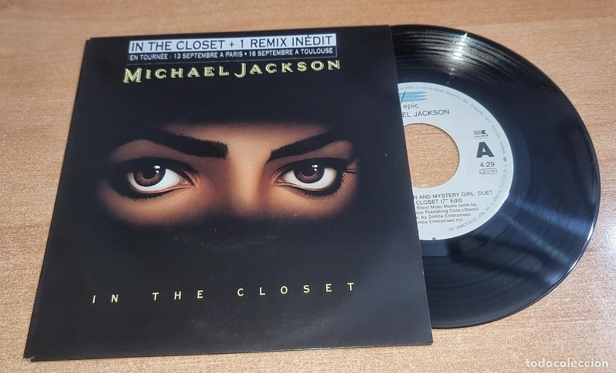 Discos de vinilo: MICHAEL JACKSON In the closet 7&rdquo; SINGLE VINILO 1992 HOLANDA con pegatina gira FRANCIA 2 TEMAS