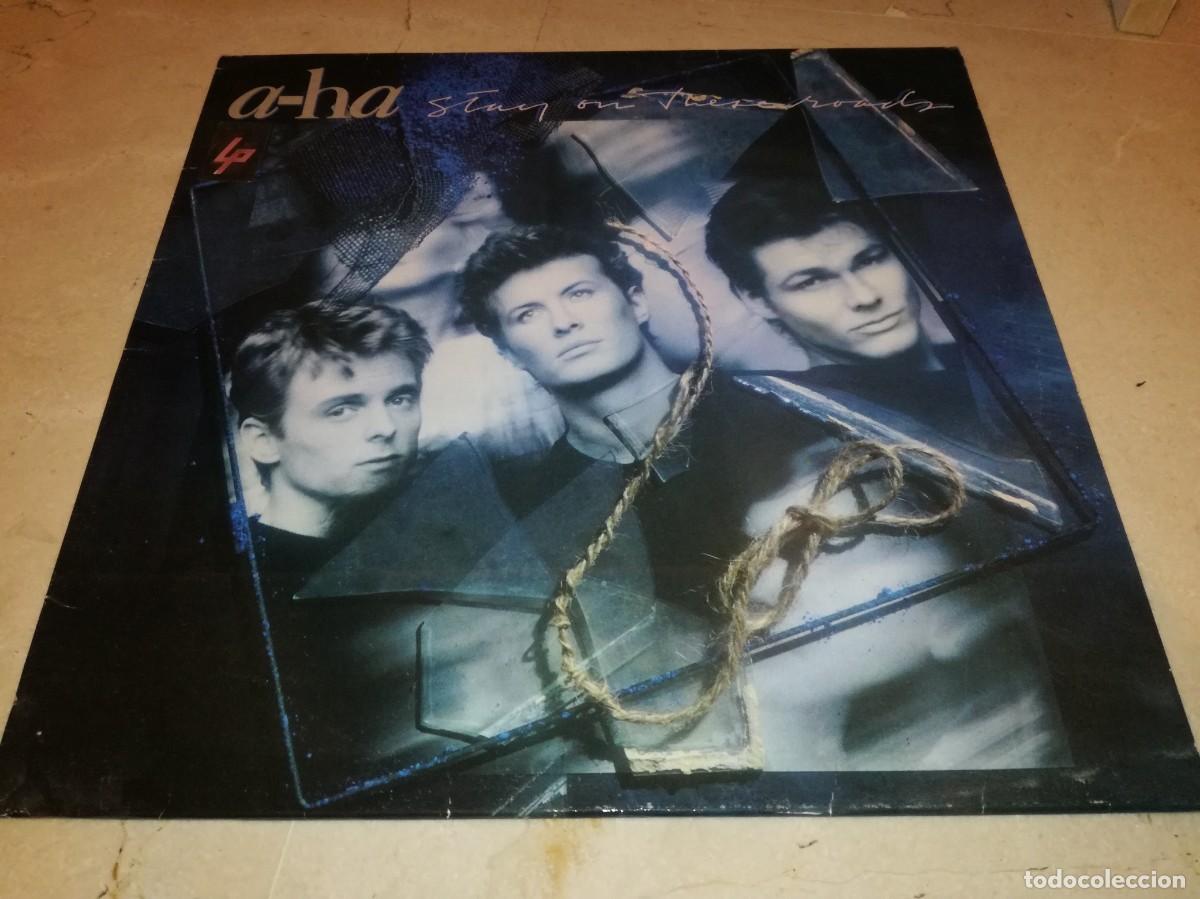 Discos de vinilo: A-HA-STAY ON THESE ROADS-CONTIENE ENCARTE-ORIGINAL ESPA&Ntilde;OL 1988-VINILO EN MUY BUEN ESTADO