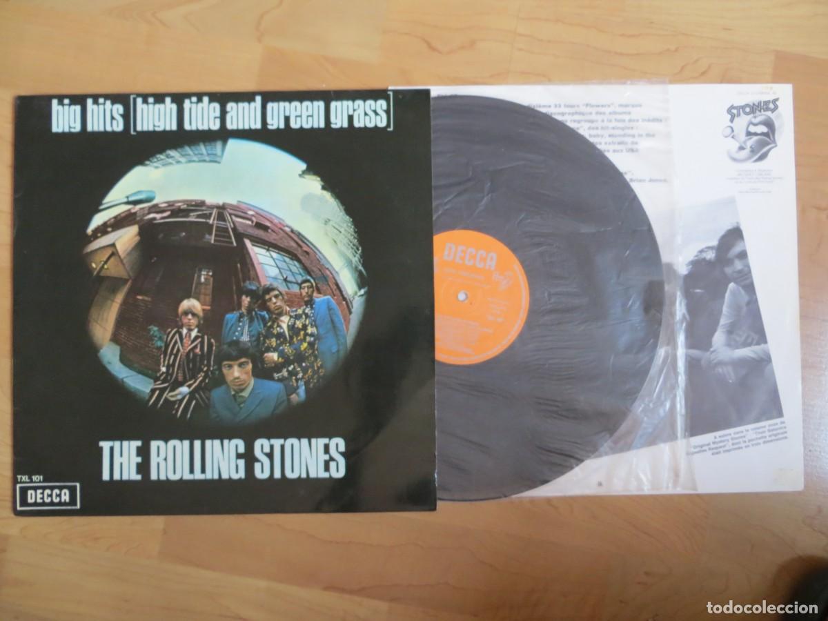 Discos de vinilo: The Rolling Stones - Big Hits (High Tide And Green Grass) SPAIN- DECCA TXL 101- LABEL NARANJA