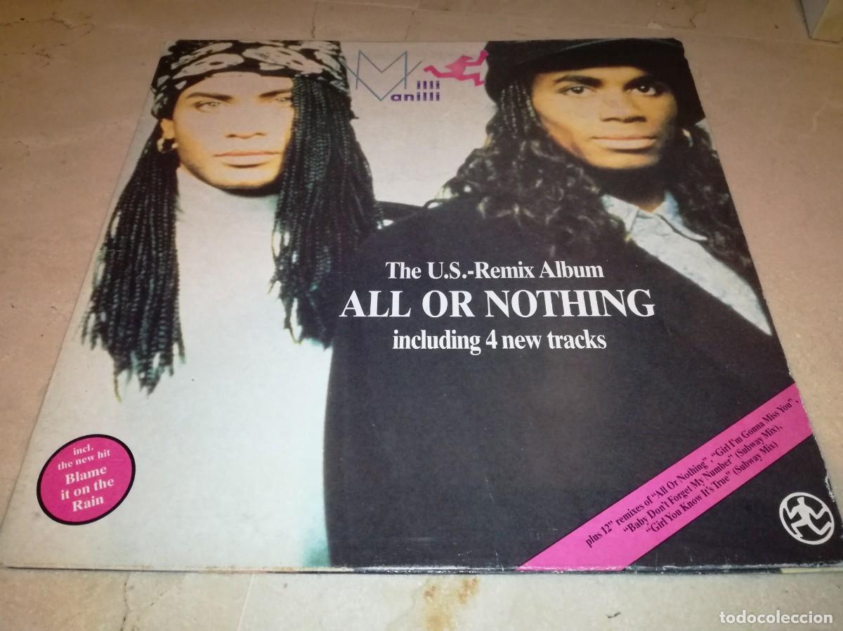 Discos de vinilo: MILLI VANILLI-ALL OR NOTHING US REMIX ALBUM-GATEFOLD-ORIGINAL ESPA&Ntilde;OL 1989