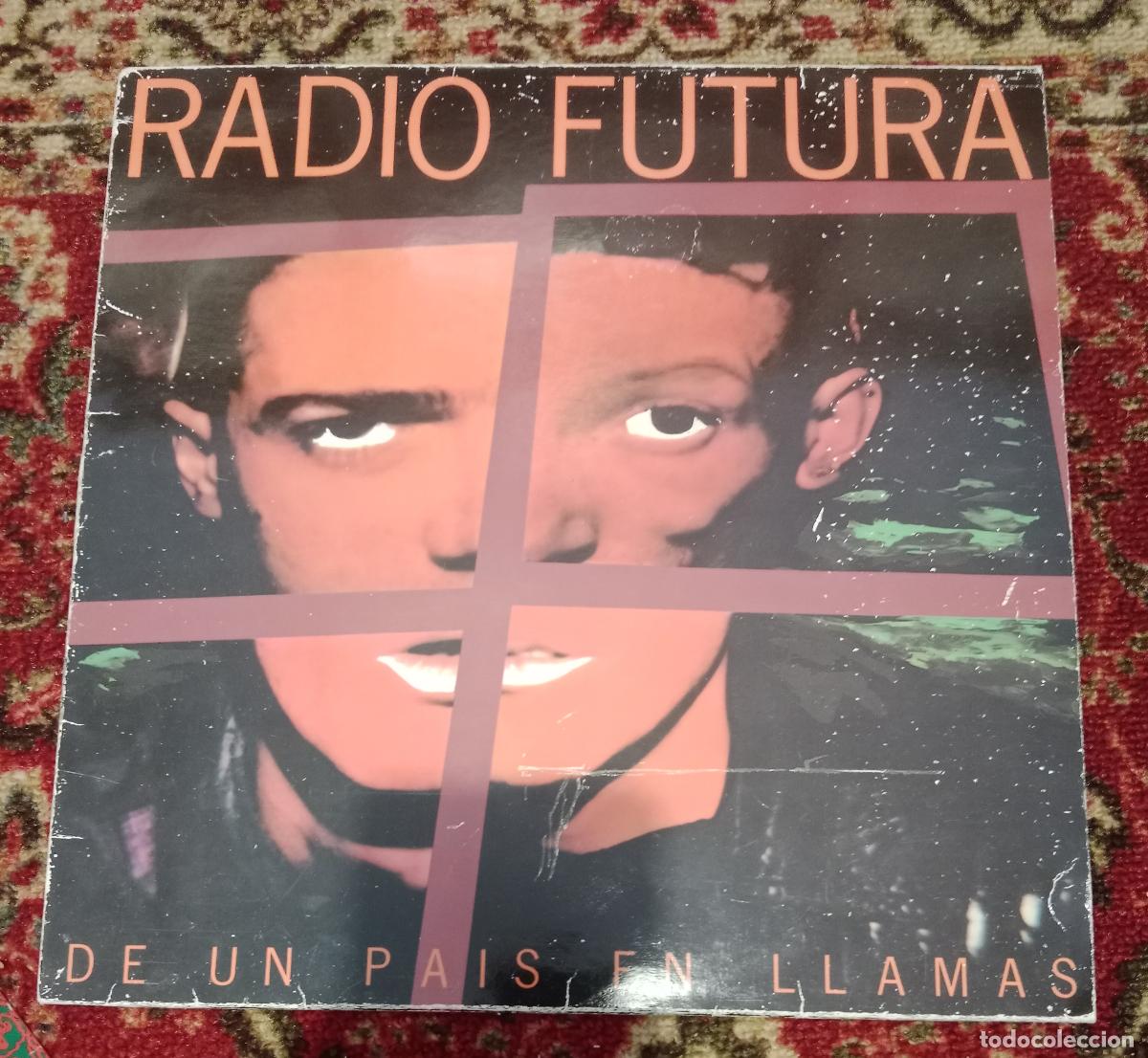 Discos de vinilo: Radio Futura &ndash; De Un Pa&iacute;s En Llamas Lp Espa&ntilde;a 1985