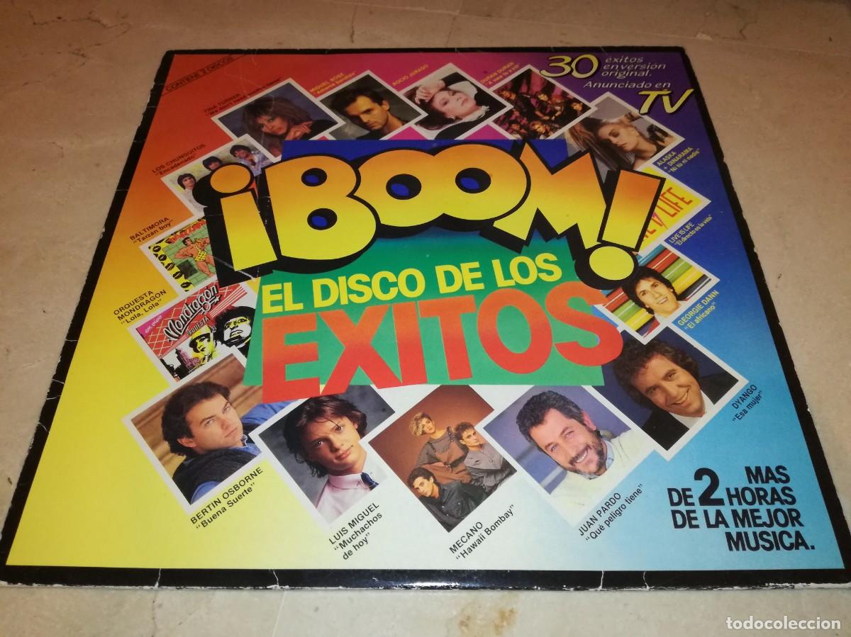 Discos de vinilo: BOOM-EL DISCO DE LOS EXITOS-30 EXITOS EN VERSION ORIGINAL-DOBLE LP-ORIGINAL 1985