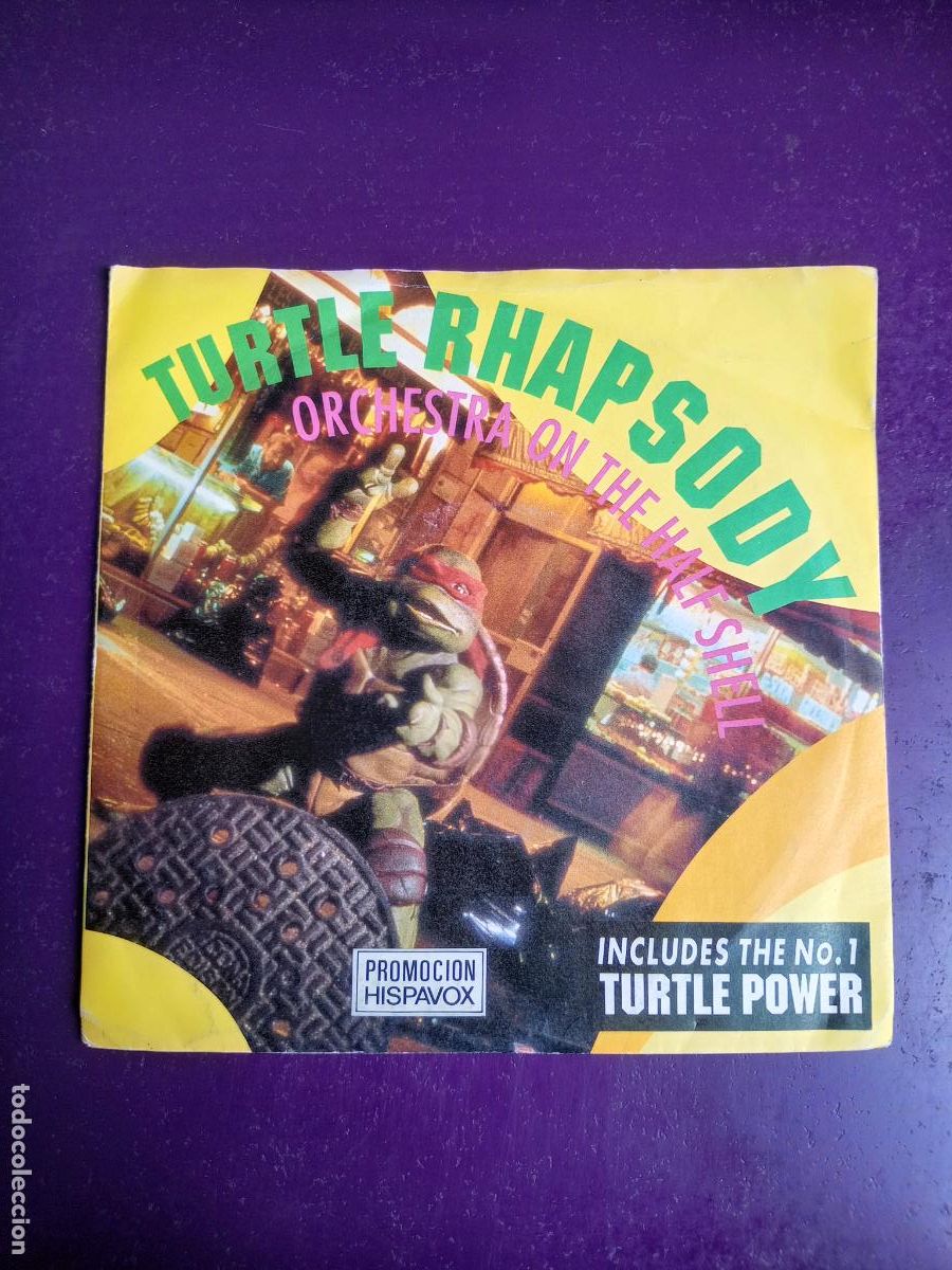 Discos de vinilo: Orchestra On The Half Shell &ndash; Turtle Rhapsody - Sg SBK 1990 - BSO CINE - TORTUGAS NINJA