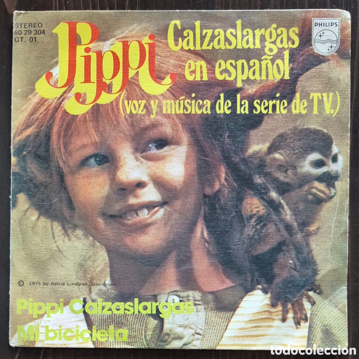 Discos de vinilo: SINGLE - PIPPI - PIPPI CALZASLARGAS (EN ESPA&Ntilde;OL) 1975 ESPA&Ntilde;A