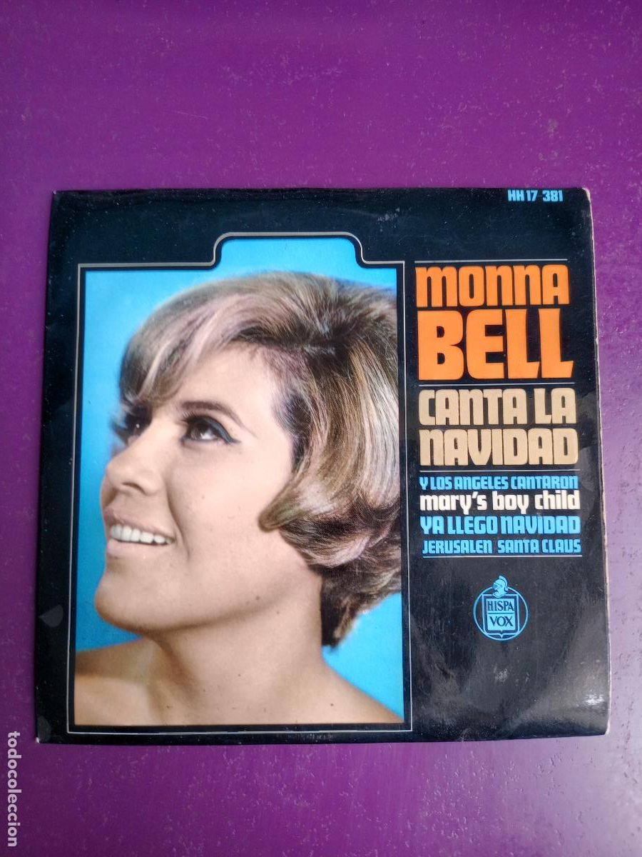 Discos de vinilo: Monna Bell &ndash; CANTA LA NAVIDAD - SANTA CLAUS +3 EP HISPAVOX 1966 - POP 60'S - SIN APENAS USO