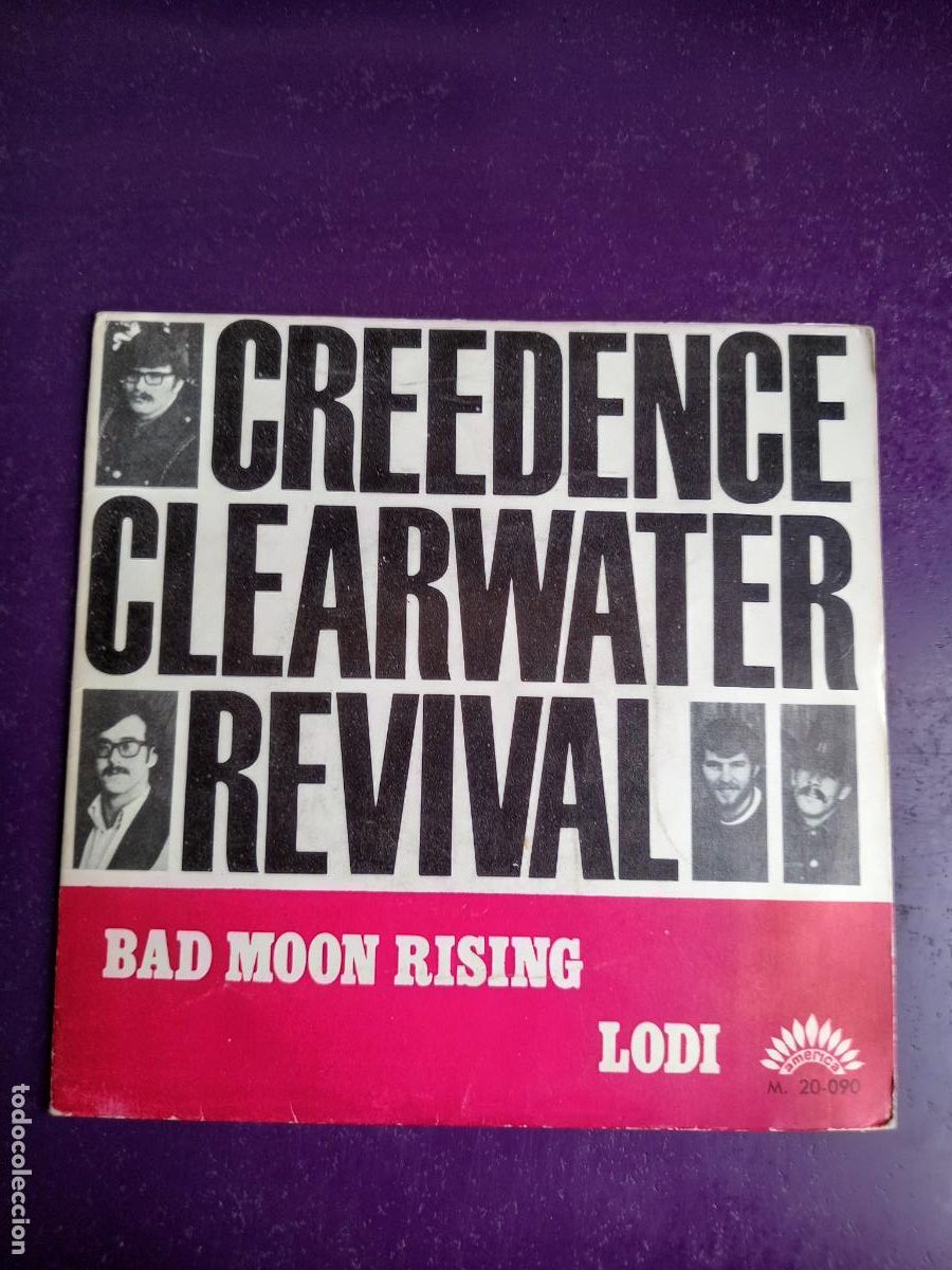 Discos de vinilo: Creedence Clearwater Revival &ndash; Bad Moon Rising - Sg MARFER AMERICA 1969 SIN APENAS USO - FOLK ROCK
