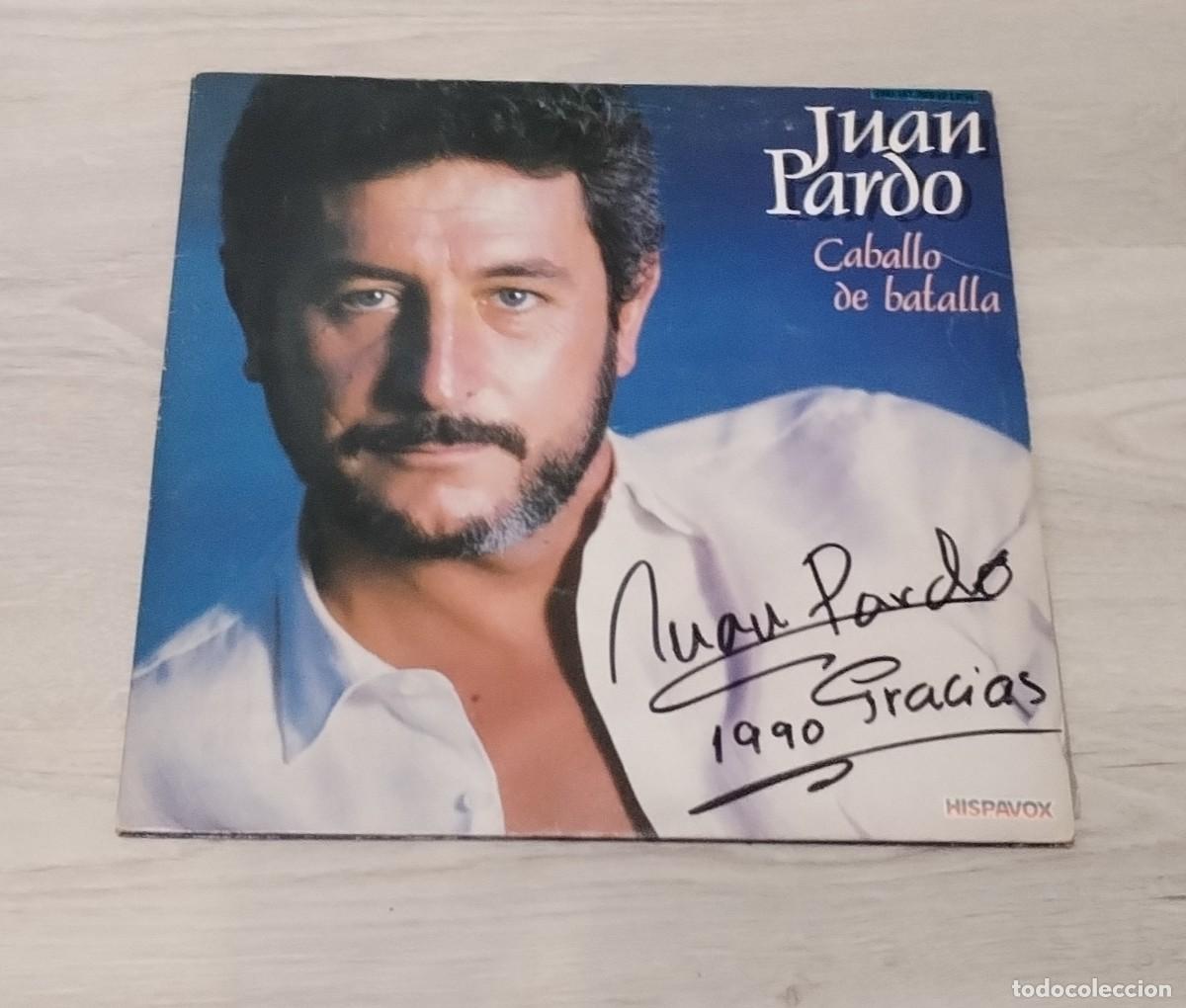 Discos de vinilo: JUAN PARDO - CABALLO DE BATALLA .. 2 LP&acute;S - CARPETA ABIERTA 1983 HISPAVOX ..CON LETRAS ....FIRMADO