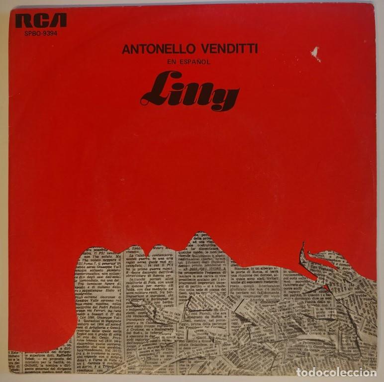 Discos de vinilo: Antonello Venditti (en esa&ntilde;ol). Lilly/ Marta. RCA, Spain 1976 single