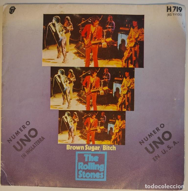Discos de vinilo: The Rolling Stones. Brown sugar/ Bitch. RS-Hispavox, Spain 1970 single