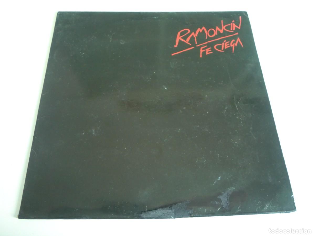 Discos de vinilo: LP RAMONC&Iacute;N: FE CIEGA (1988) con encarte y postal. EMI Ode&oacute;n Espa&ntilde;a