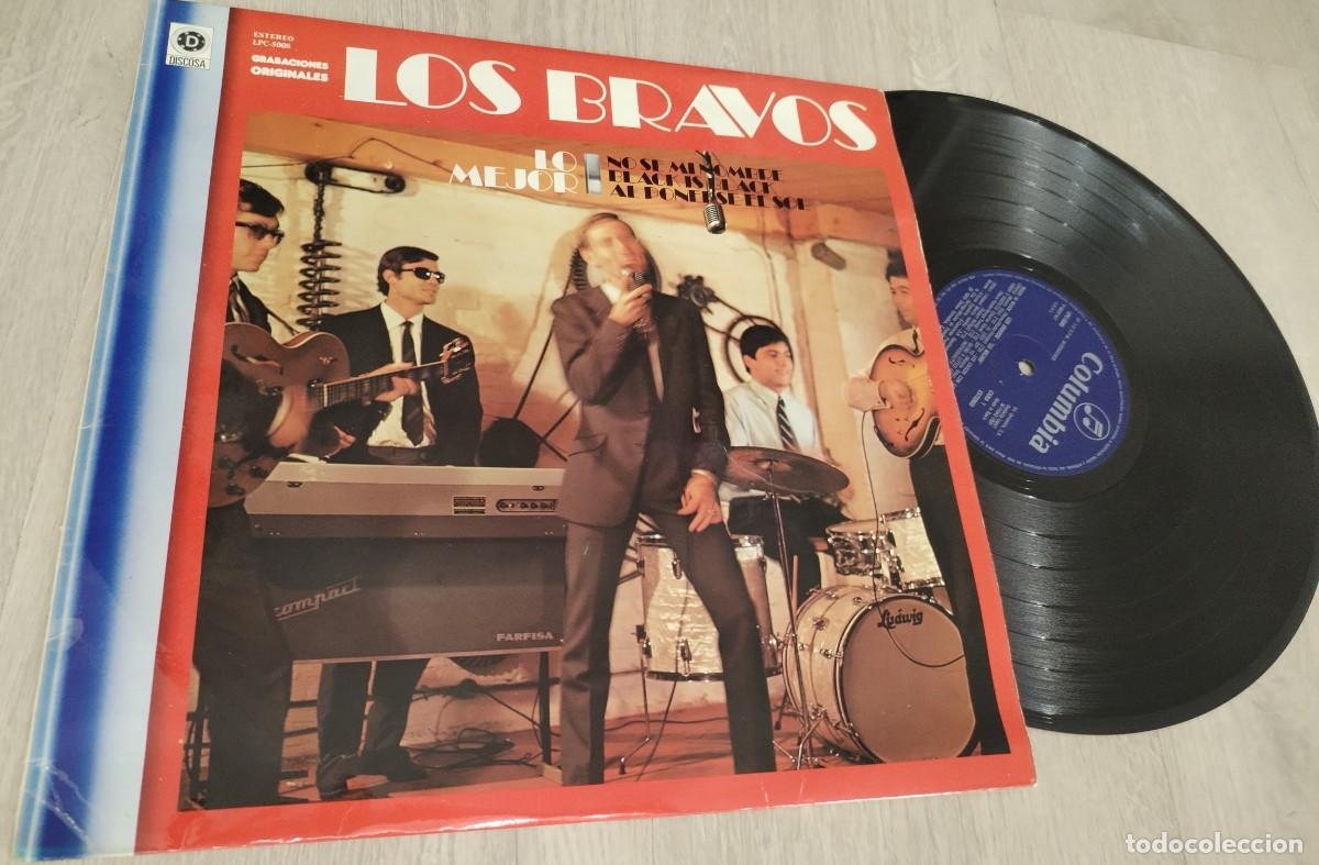 Discos de vinilo: LOS BRAVOS - LO MEJOR DE ..BLACK IS BLACK , LA MOTO.. Y 1O EXITOS MAS ..LP DE 1981 - COLUMBIA
