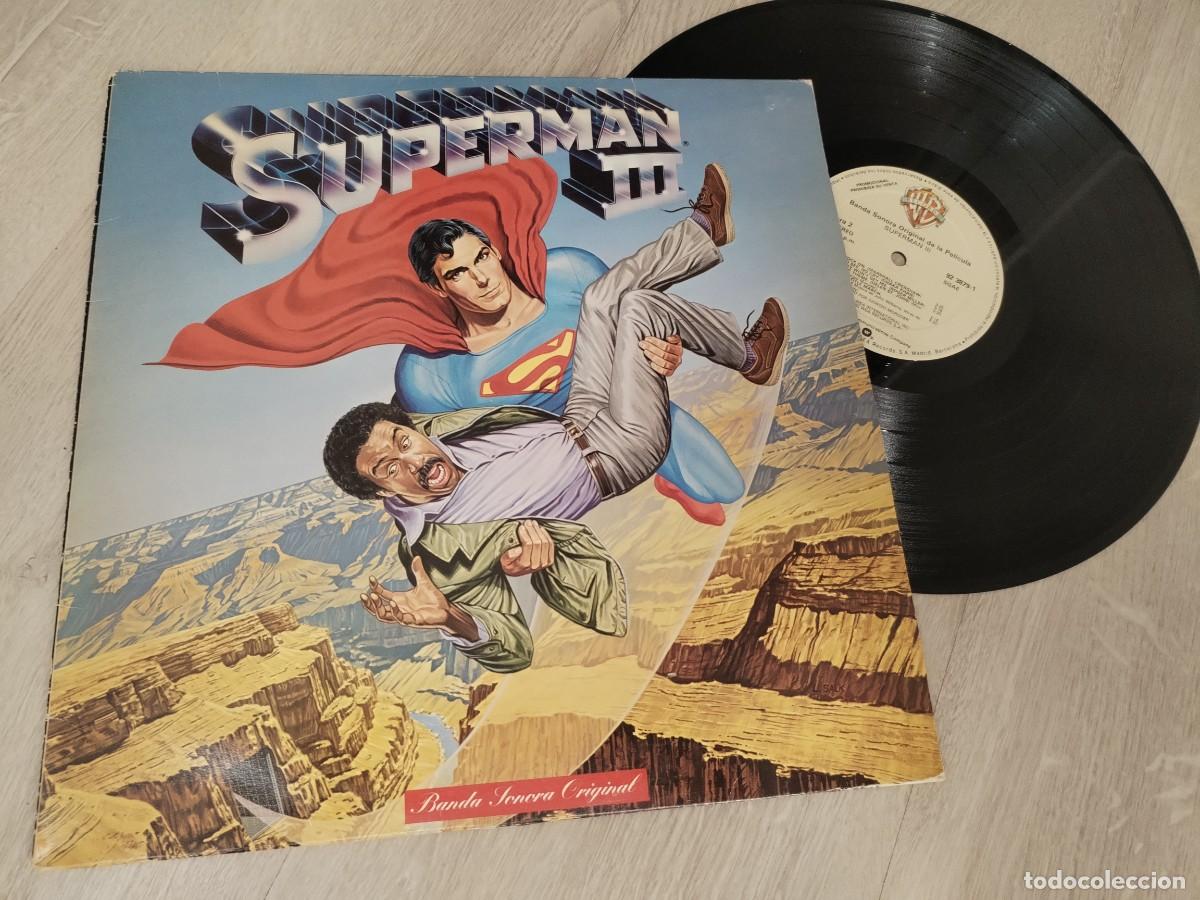 Discos de vinilo: SUPERMAN III - BANDA SONORA ORIGINAL - WARNER - EDICION PROMOCIONAL ESPA&Ntilde;OLA 1983 - BUEN ESTADO