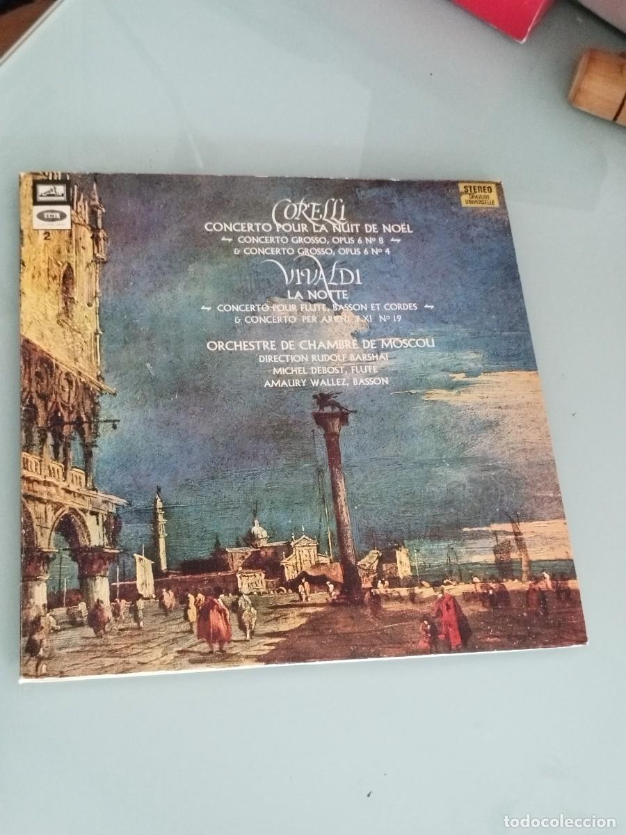 Discos de vinilo: Corelli, Vivaldi, Orchestre De Chambre De Moscou, Rudolf Barshai. Vinilo lp en muy buen estado.