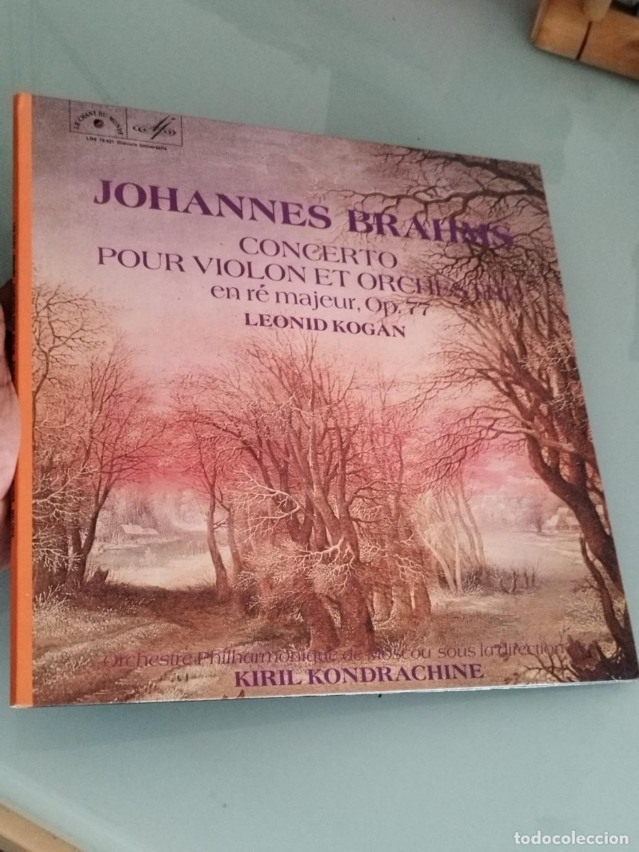 Discos de vinilo: Brahms &bull; Concerto pour violon &bull; Violinkonzert &bull; Violin concerto &bull; Op. Vinilo lp en muy buen estado.