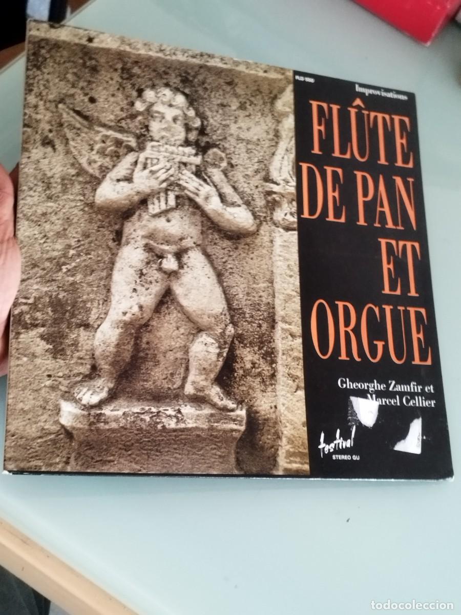 Discos de vinilo: Gheorghe Zamfir Et Marcel Cellier &ndash; Improvisations Fl&ucirc;te De Pan Et Orgue - Disques Festival. Vinilo