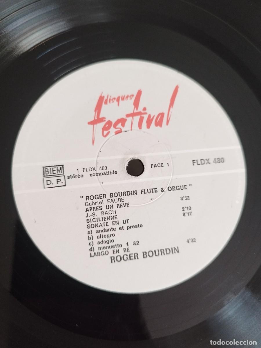 Discos de vinilo: Roger Bourdin &ndash; Fl&ucirc;te & Orgue Vol.1. Vinilo lp. - Foto 2