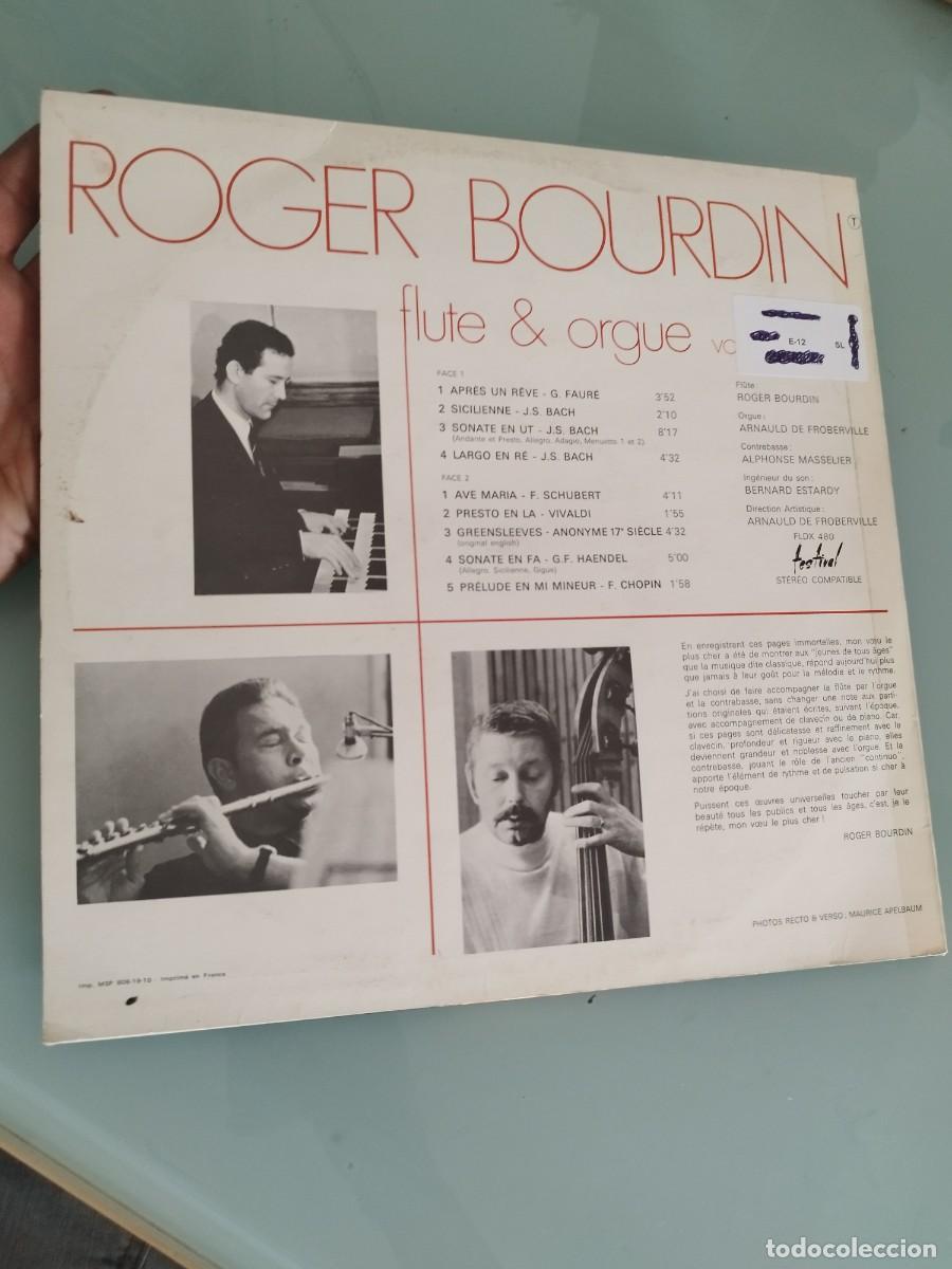 Discos de vinilo: Roger Bourdin &ndash; Fl&ucirc;te & Orgue Vol.1. Vinilo lp. - Foto 3