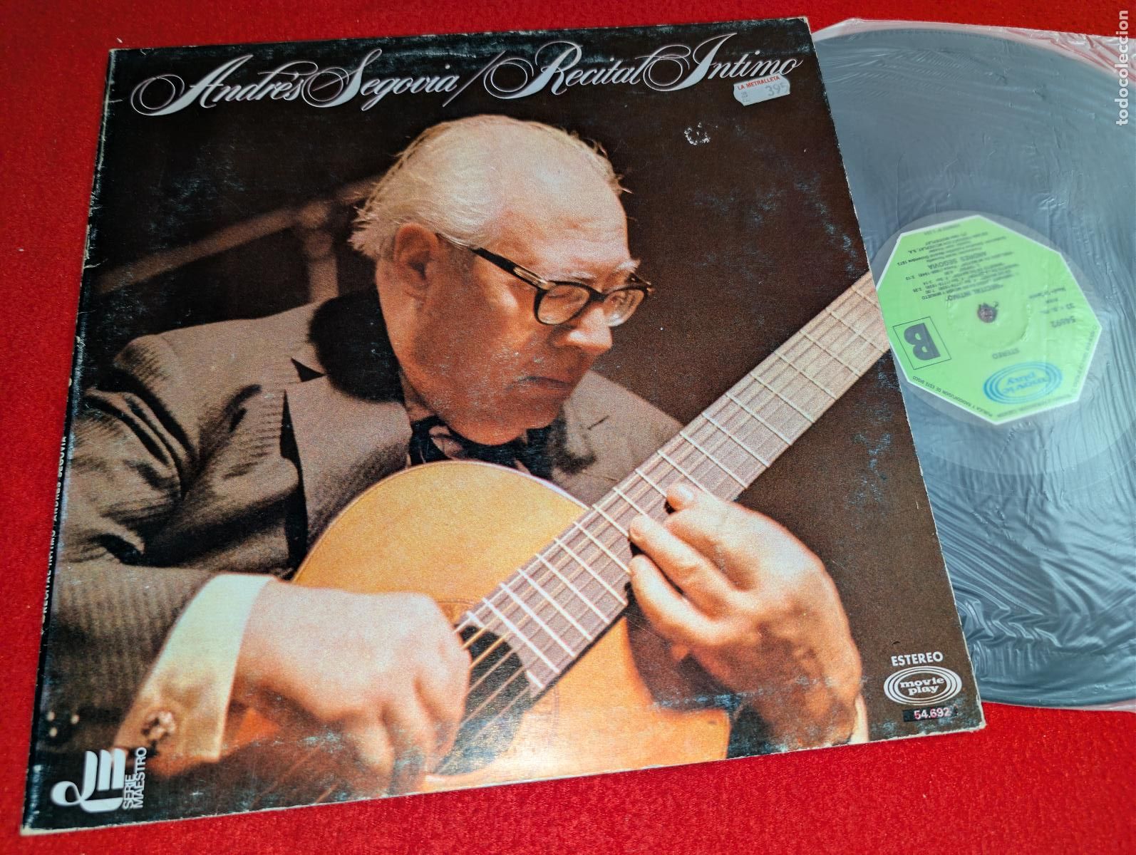 Discos de vinilo: ANDRES SEGOVIA Recital intimo LP 1984 Movieplay GATEFOLD spain GUITARRA GUITAR