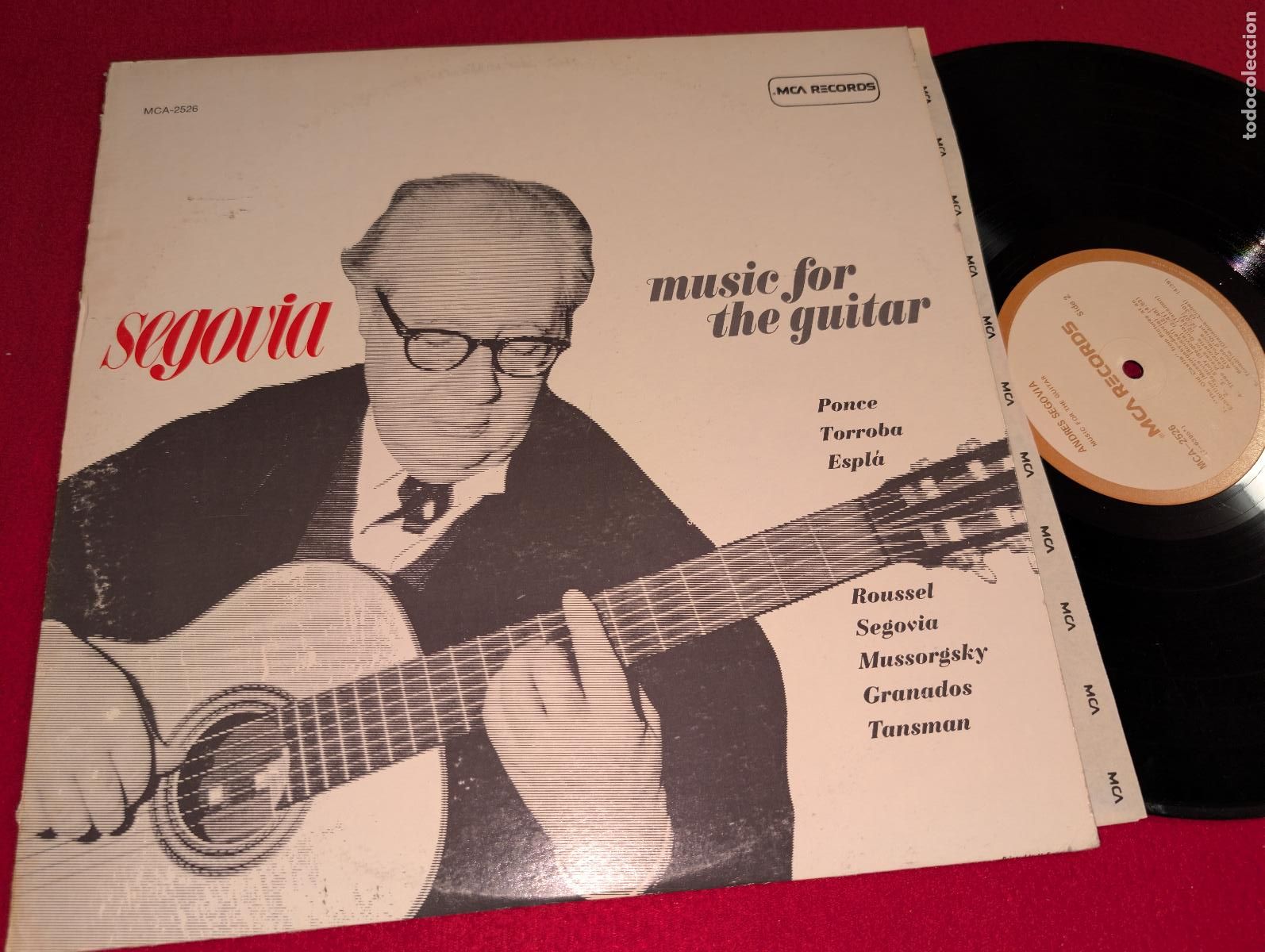 Discos de vinilo: ANDRES SEGOVIA Music for the guitar LP MCA USA US GUITARRA GUITAR
