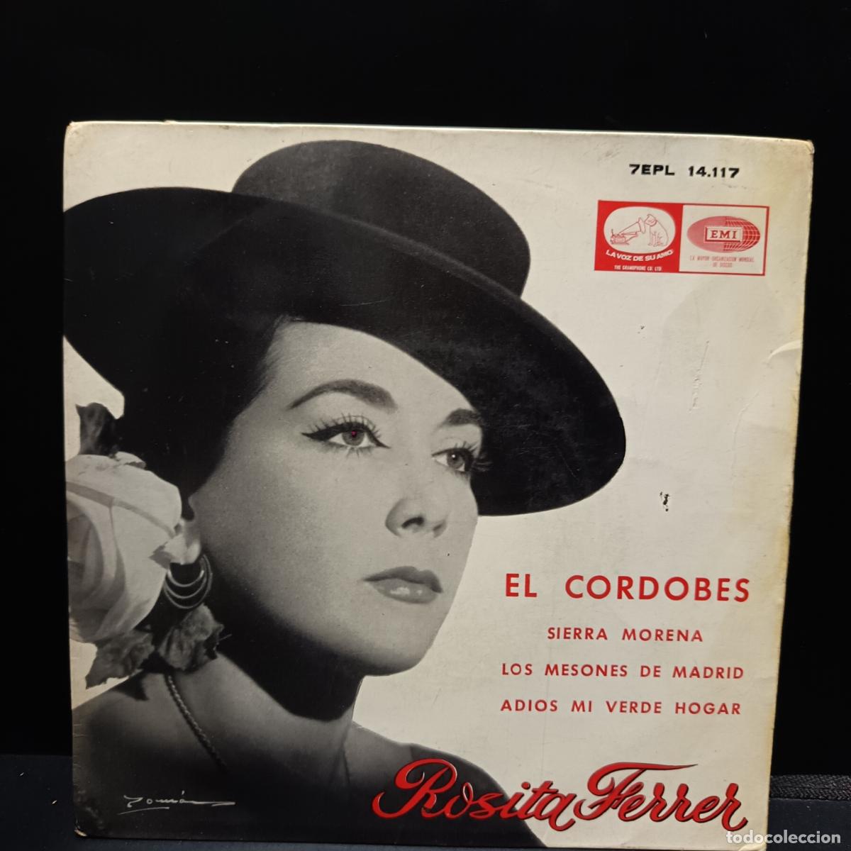 Disques de vinyle: ROSITA FERRER EP 1964 Sierra Morena/ Los mesones de Madrid/ El Cordobes/ Adios mi verde hogar