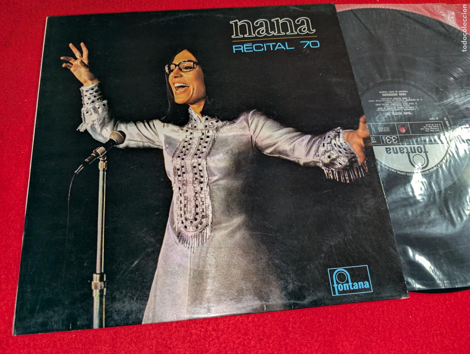 Discos de vinilo: NANA MOUSKOURI Recital 70 LP 1970 Fontana UK ENGLAND