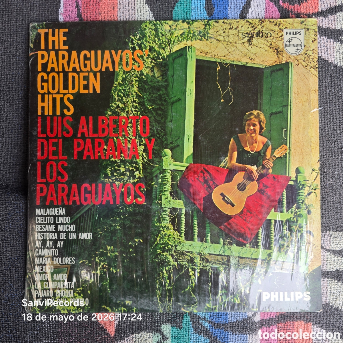 Discos de vinilo: [LP] LUIS ALBERTO DEL PARANA Y LOS PARAGUAYOS: THE PARAGUAYOS GOLDEN HITS (PHILIPS) (1968-1970)