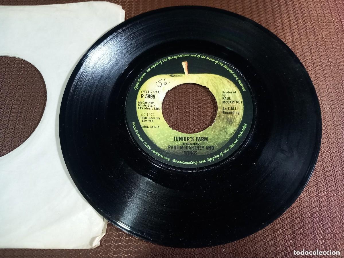 Discos de vinilo: Paul McCartney And Wings / Junior's Farm - Sally G / Single 7&rdquo;