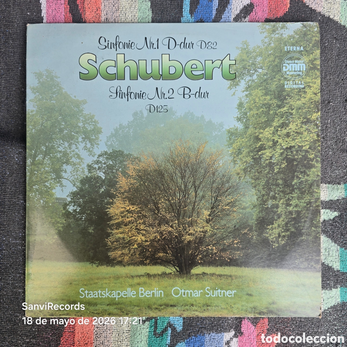 Discos de vinilo: [LP] STAATSKAPELLE BERLIN, OTMAR SUITNER, SCHUBERT: SINFONIE 1, 2 D-DUR - B-DUR (ETERNA) (1986)