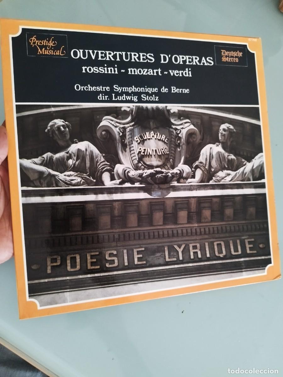 Discos de vinilo: Ouvertures D'Operas&rdquo;. Orquesta Sinf&oacute;nica de Berna. Ludwig Stolz. Vinilo lp en muy buen estado.